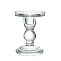 Castiçal Vidro Bolinha M